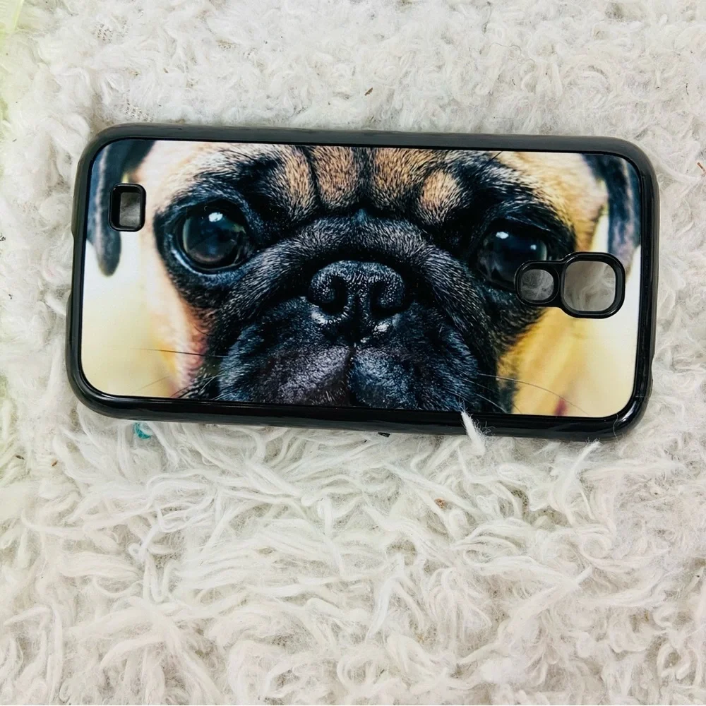 Pug face Design Galaxy S4 Cover - Black